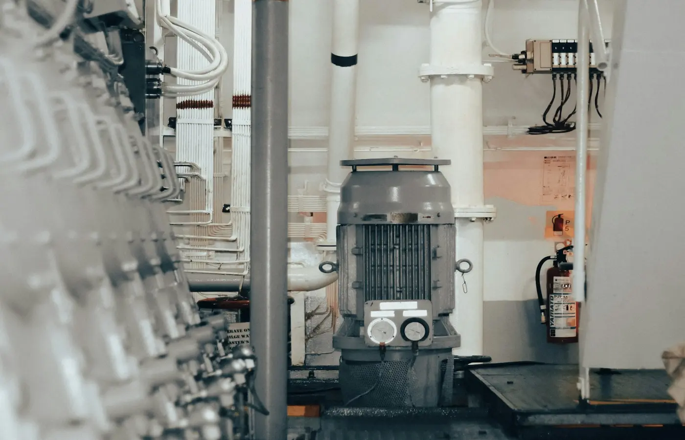 Centrifugal pump connected to a suction pipe and source vessel in an industrial pumping system
